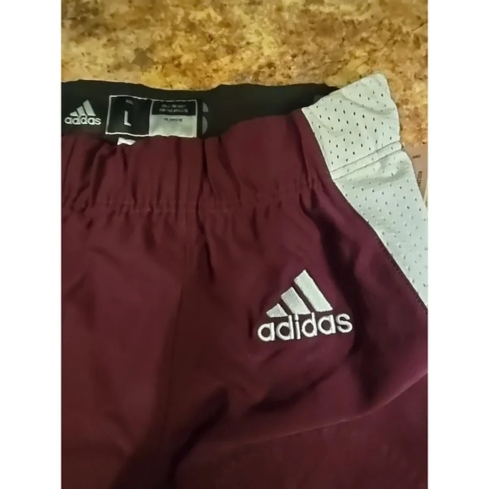 Adidas WVN A1 Stock‎ P Football Pants Maroon White Mens Size L
